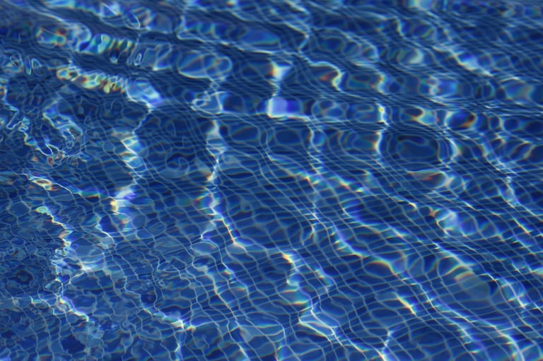 Photograph of the water of a swimming pool
